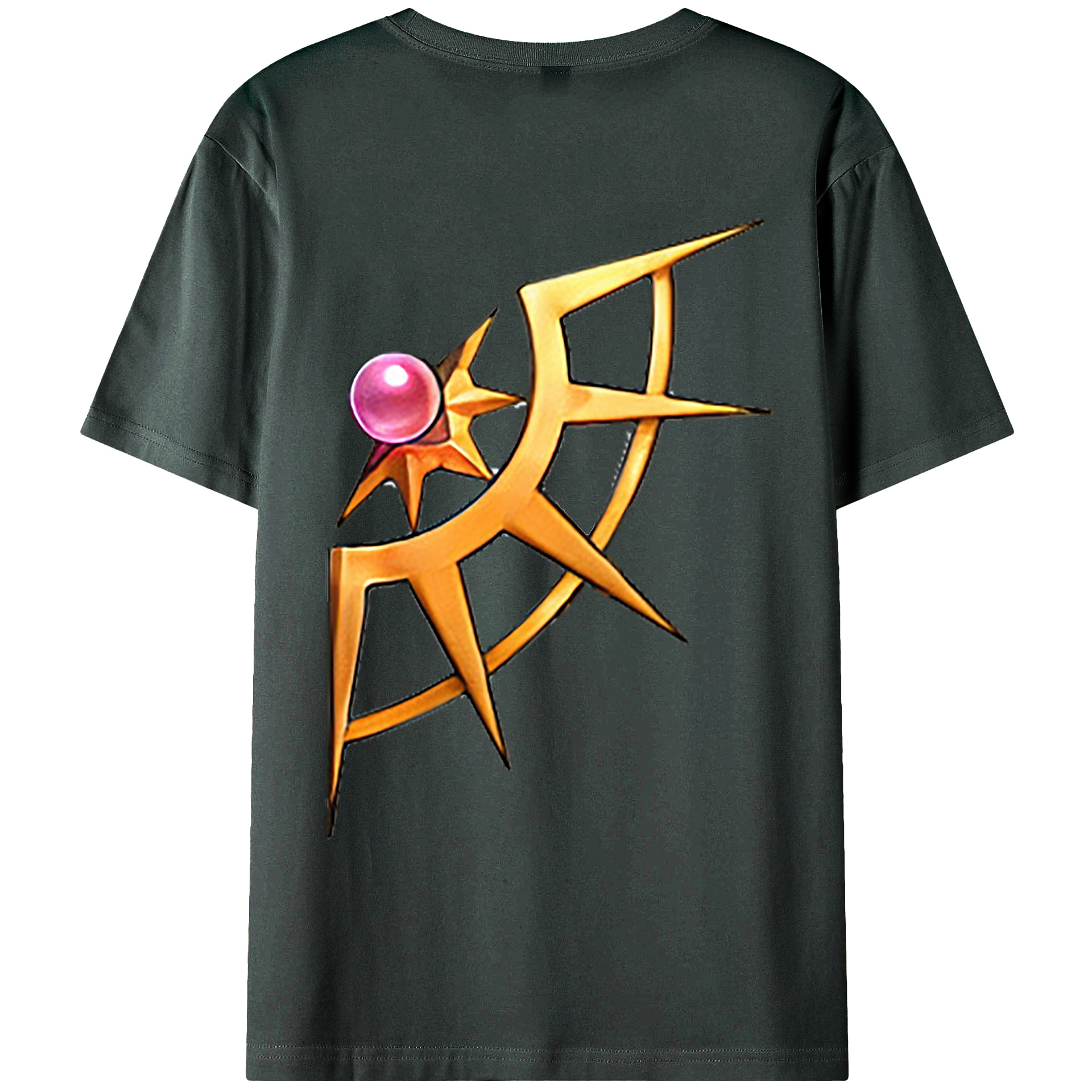 （画像用） 遊☆戯☆王 Yu-Gi-Oh! 綿100％ メンズ半袖Tシャツ（バックプリント） 通気性